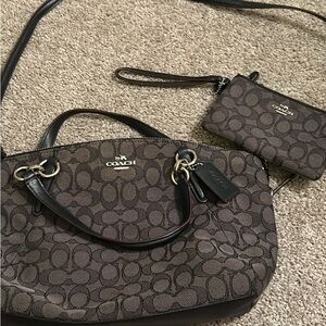 Coach crossbody and wristlet